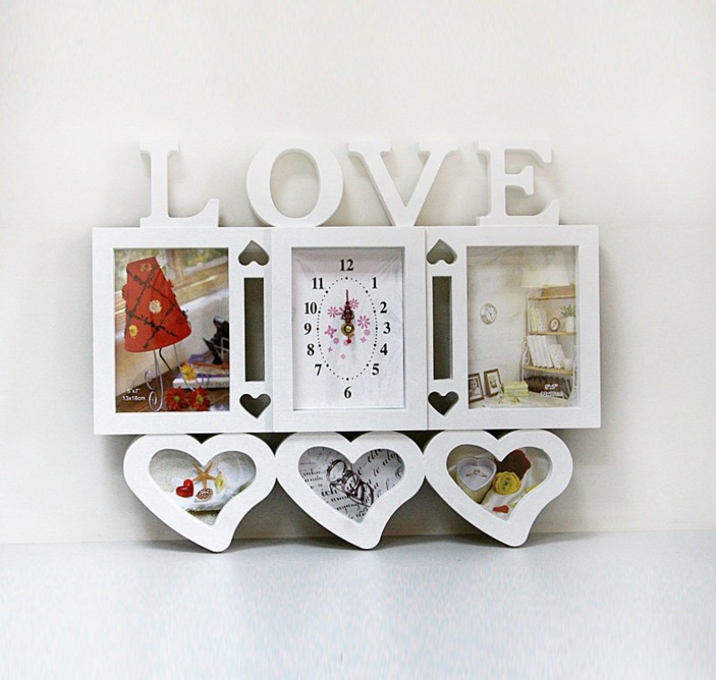 Мультирамка Love с часами